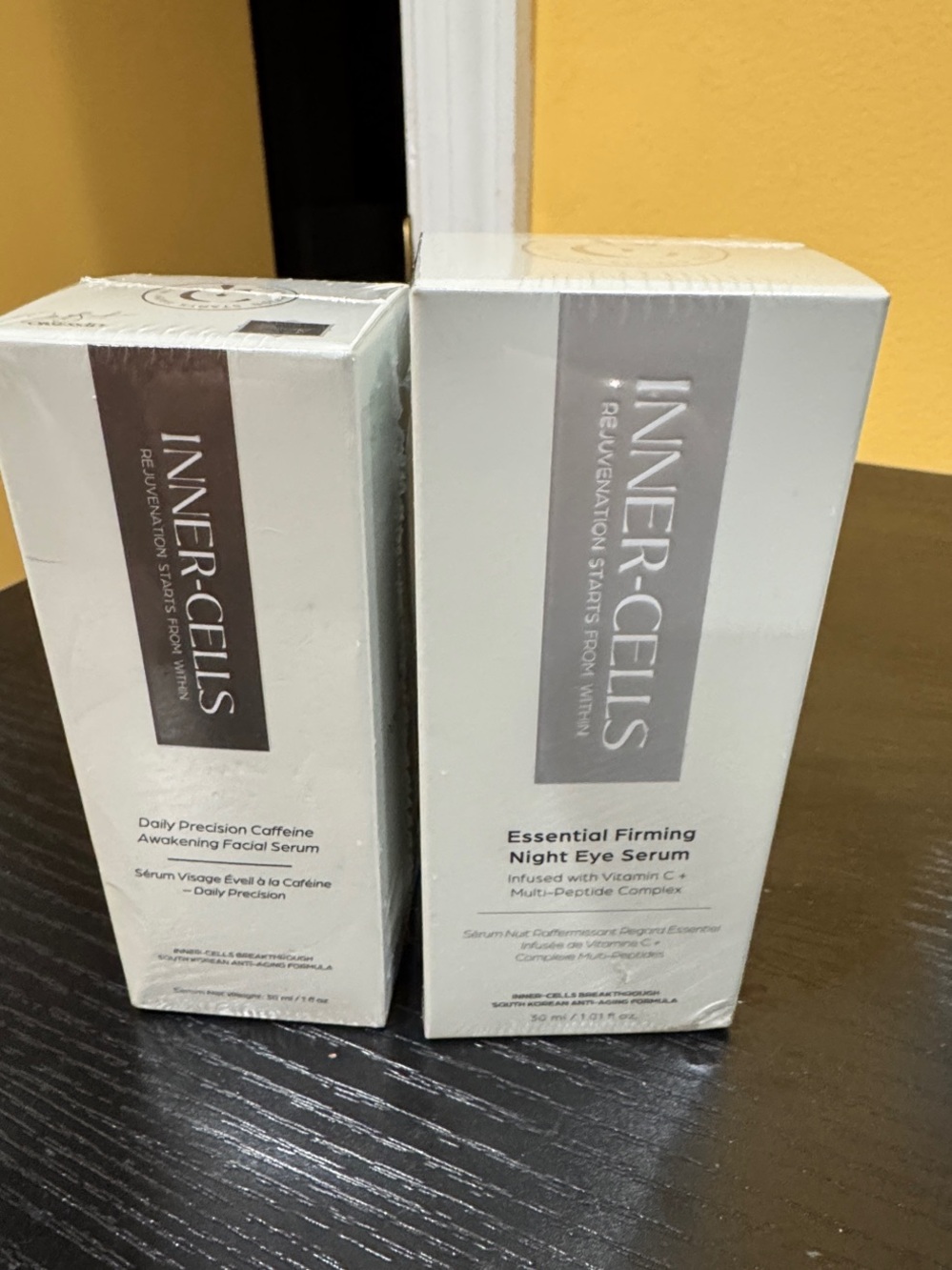 Inner Cells skincare set - caffeine face serum + firming eye serum anti-aging BN